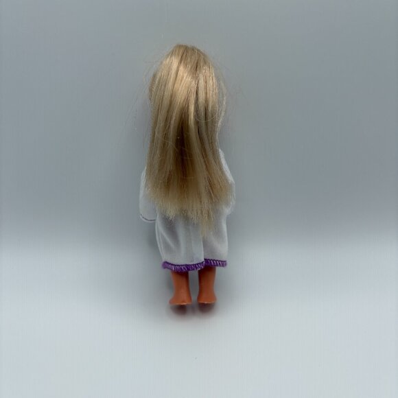 Simba Princess Blonde Long Hair Tiara Doll 4.5" Blue Eyes Vintage (SKU: 334TO) - Picture 2 of 8